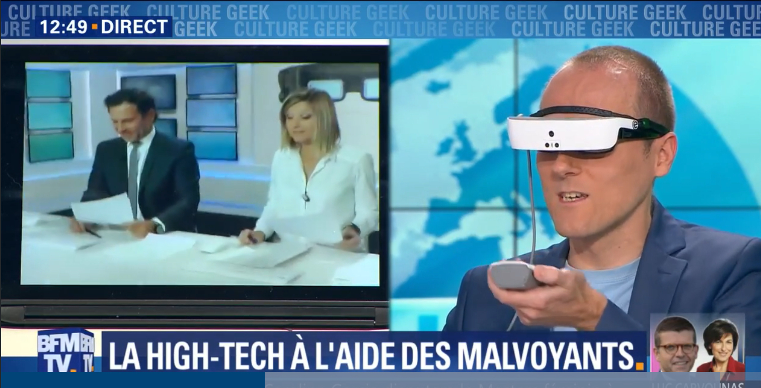 ESight sur BFM les lunettes pour aider les malvoyants 