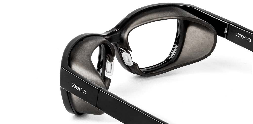 coques foncées des lunettes à chambre humide Ziena 